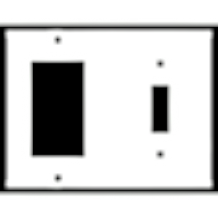 4 1/2 Inch Solid Brass Traditional Switch Plate (Antique Nickel)