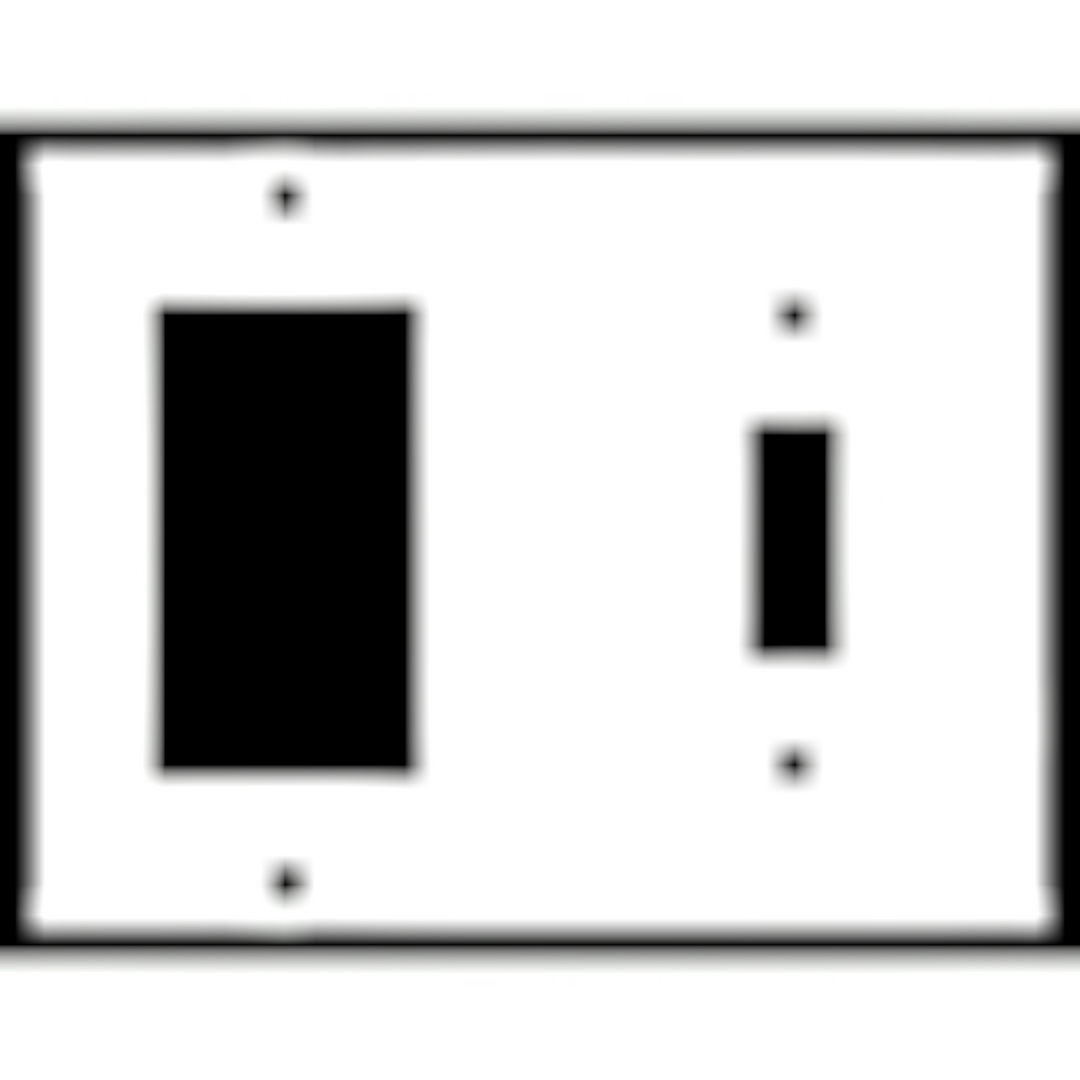 4 1/2 Inch Solid Brass Traditional Switch Plate (Brushed Nickel)