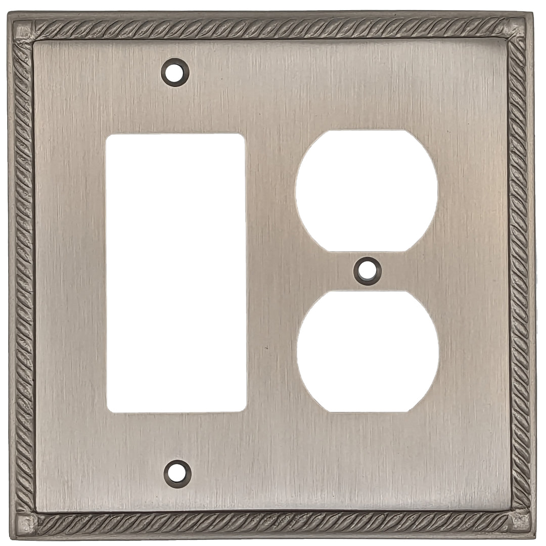 English Georgian Roped Wall Plate (Several Finishes Available)