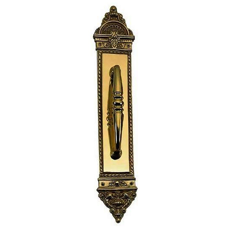 Solid Brass L'Enfant 16 1/2 Inch Pull Plate (Several Finishes Available) COPPER MOUNTAIN HARDWARE