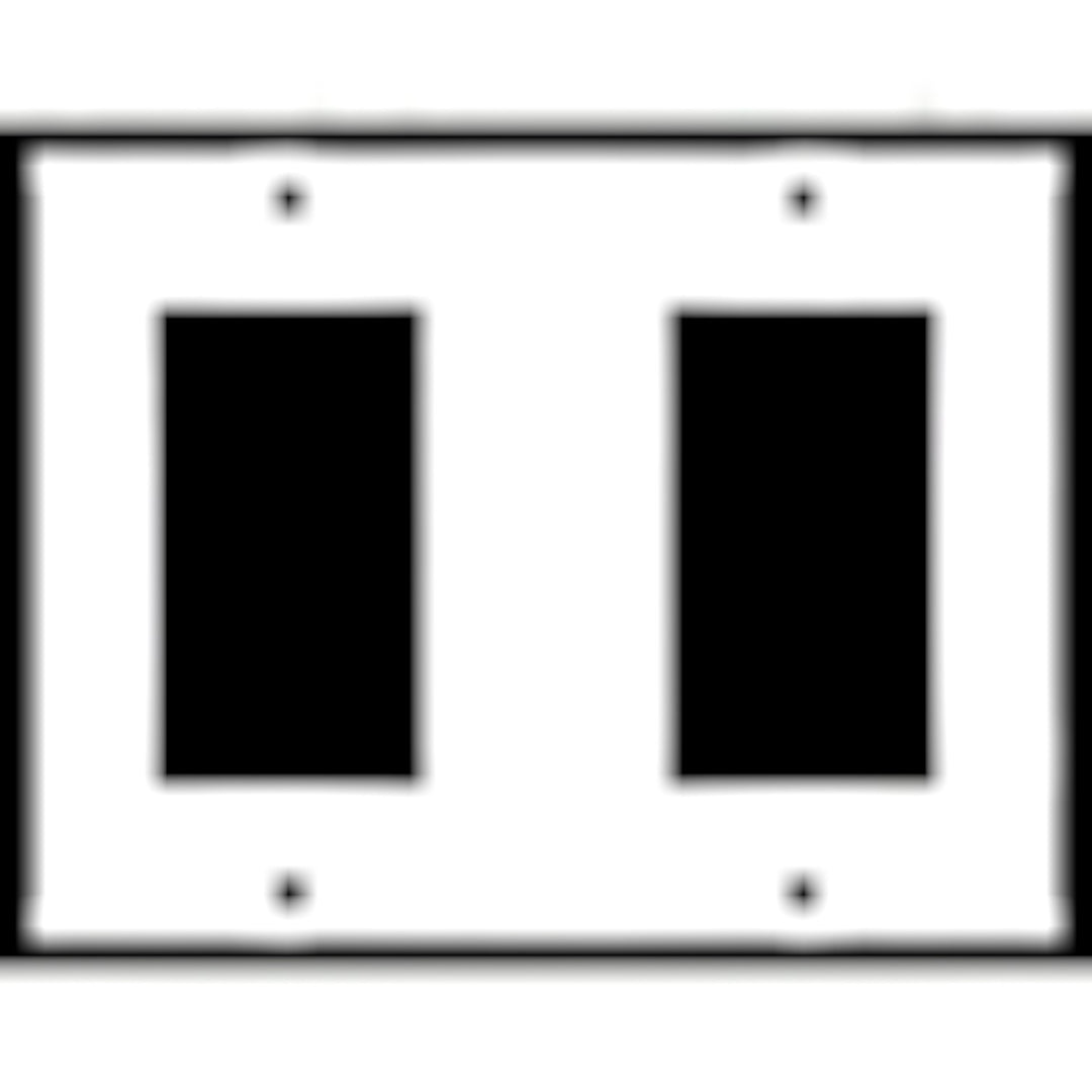 4 1/2 Inch Solid Brass Traditional Switch Plate (Polished Chrome)