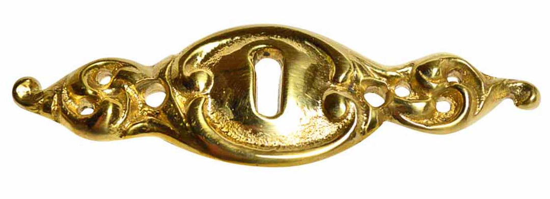 3 3/4 Inch Solid Brass Victorian Escutcheon COPPER MOUNTAIN HARDWARE