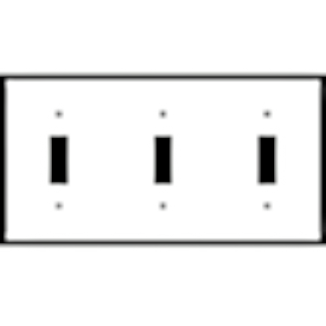 4 1/2 Inch Solid Brass Traditional Switch Plate (Brushed Nickel)