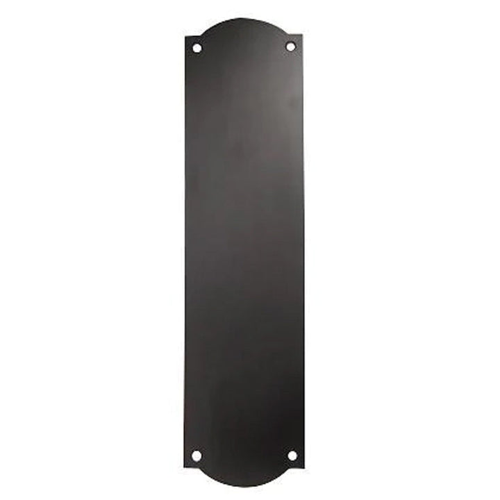 12 Inch Solid Brass Oval Push Plate COPPER MOUNTAIN HARDWARE