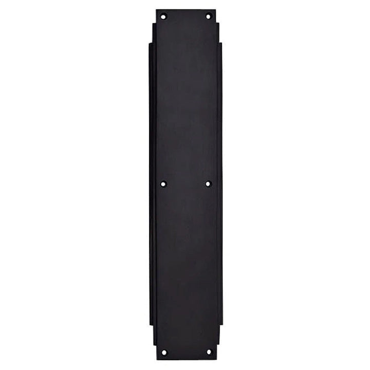 14 Inch Solid Brass Art Deco Skyscraper Push Plate COPPER MOUNTAIN HARDWARE