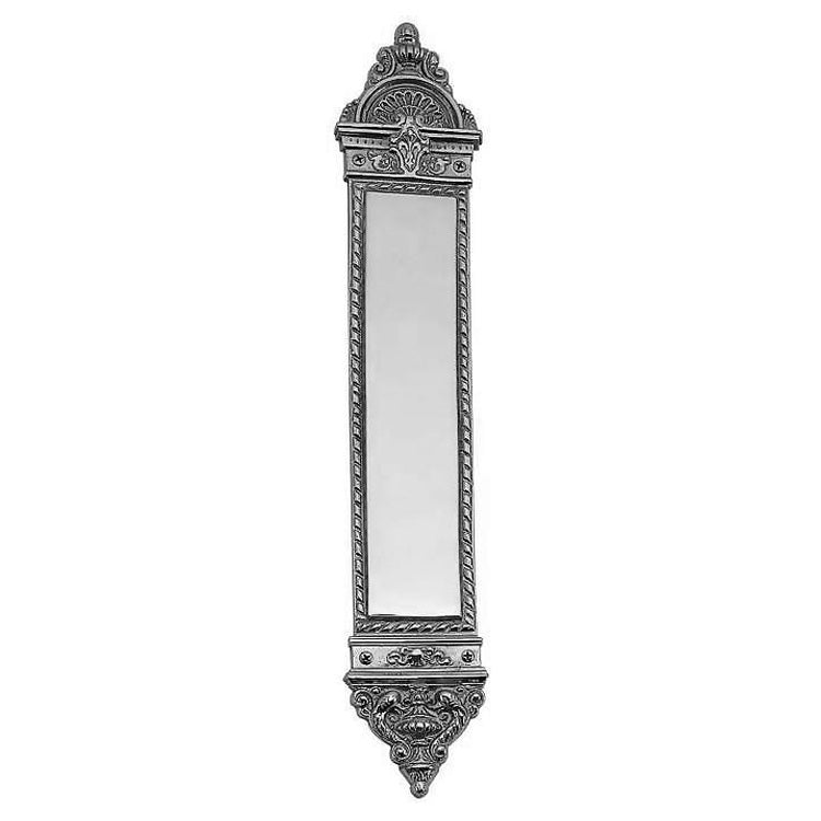 16 Inch Solid Brass L'Enfant Style Solid Brass Push Plate (Several Finishes Available) COPPER MOUNTAIN HARDWARE