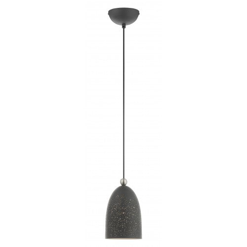 1 Light Bronze Pendant Pendant Livex