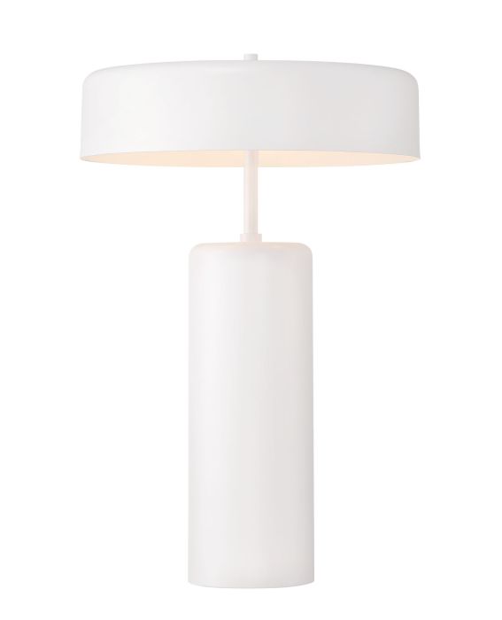 ##Antique Hardware## 3 Light Table Lamp in White