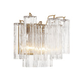 Crystorama Crystorama Addis 2 Light Aged Brass Sconce