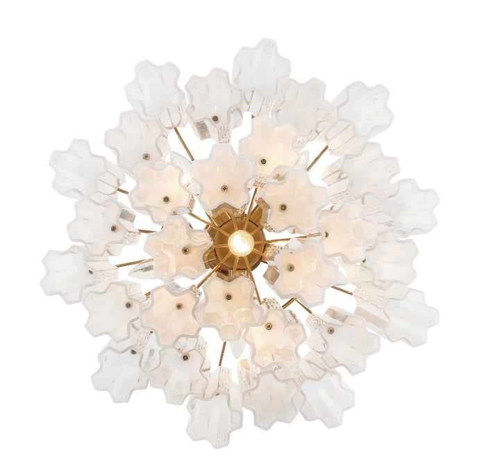 Crystorama Crystorama Addis 6 Light Aged Brass Chandelier