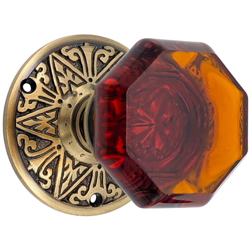COPPER MOUNTAIN HARDWARE Eastlake Crystal Fluted Door Knob in Several Finishes