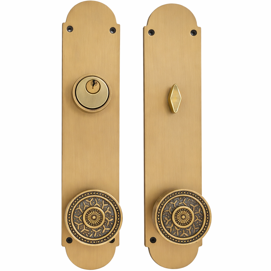 Traditional Style Single Door Entryway Set (Several Knob & Finish Options Available)