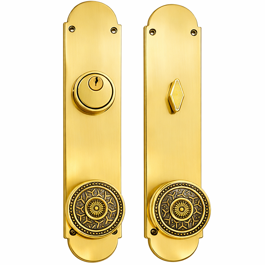 Traditional Style Single Door Entryway Set (Several Knob & Finish Options Available)