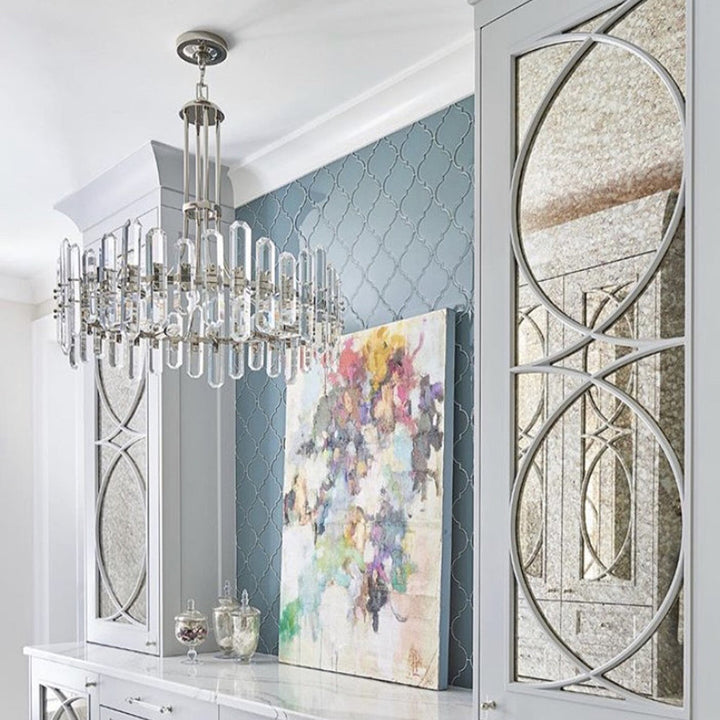 Crystorama Crystorama Bolton 8 Light Polished Nickel Chandelier