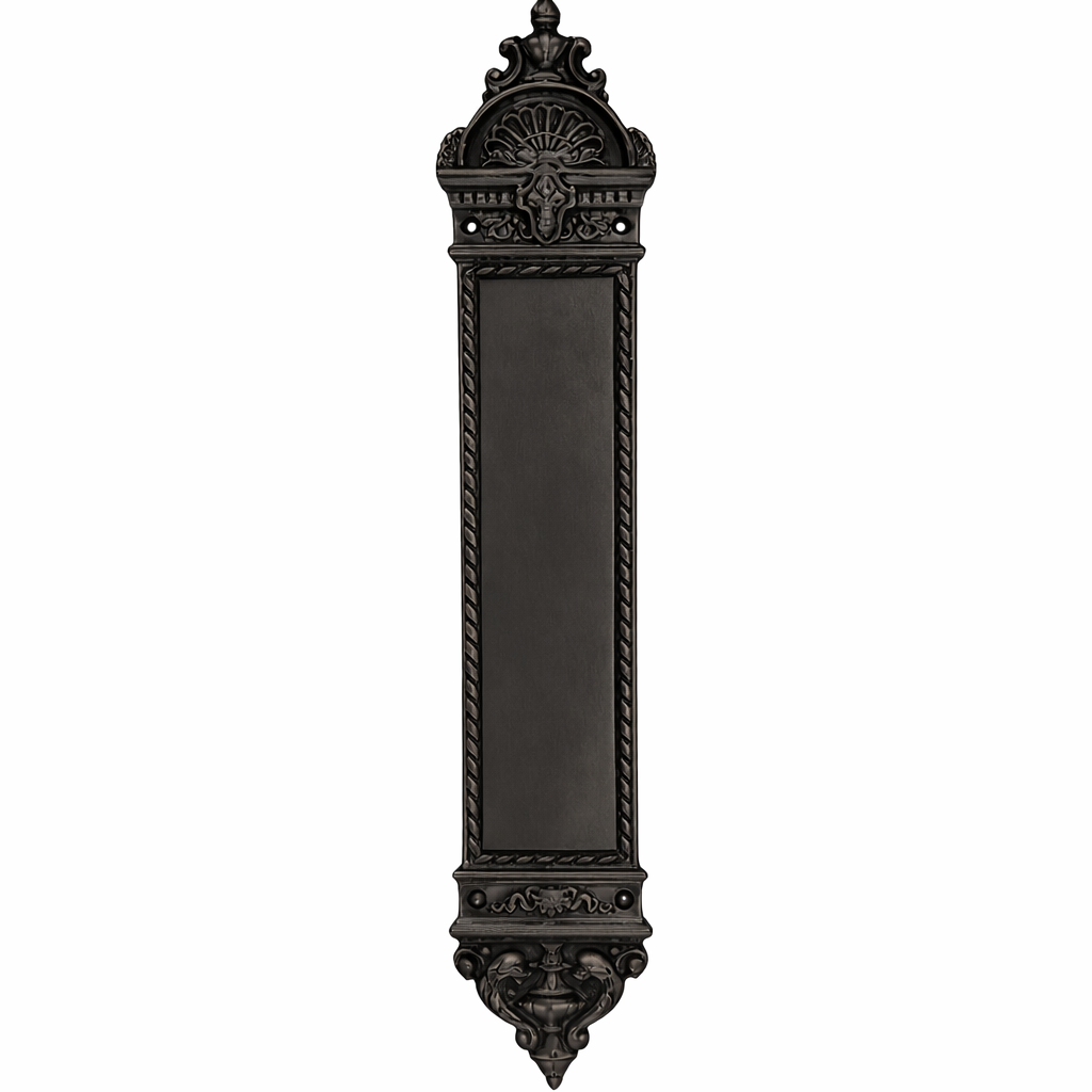 16 Inch Solid Brass L'Enfant Style Solid Brass Push Plate (Several Finishes Available)