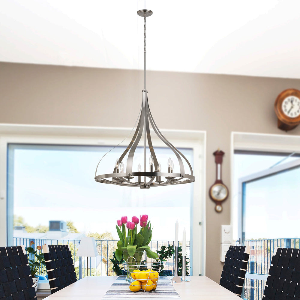 60W X 8 MERIDIAN CHANDELILER Cal Lighting