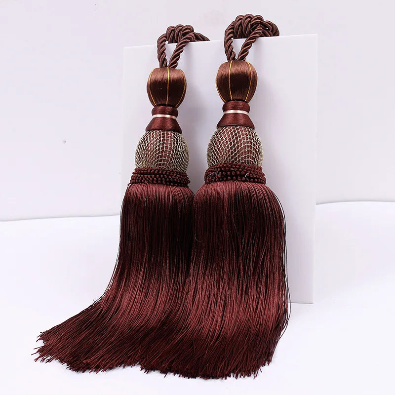 Luxury Multicolor Decorative Curtain Tiebacks (Several Colors Available) COPPER MOUNTAIN HARDWARE