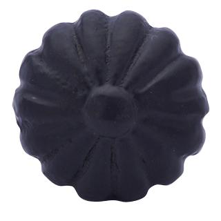 COPPER MOUNTAIN HARDWARE Solid Iron Round Floral Style Cabinet & Furniture Knob