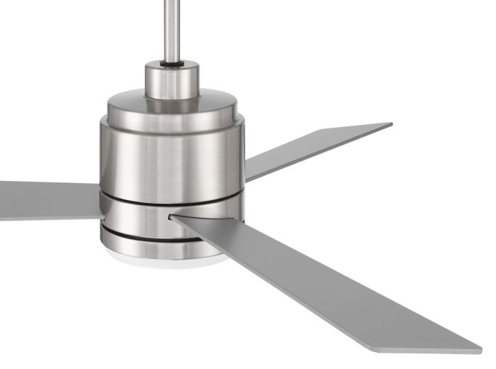 ##Antique Hardware## 42" McCoy 3-Blade in Brushed Polished Nickel w/ Brushed Nickel Blades