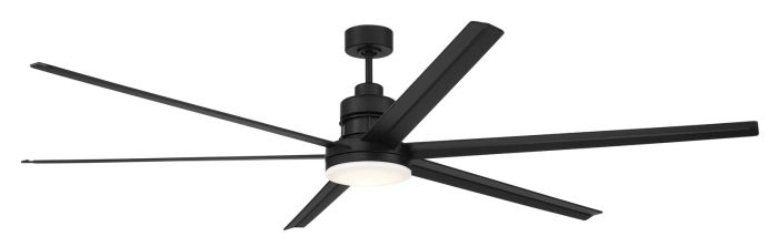 ##Antique Hardware## 80" Mondo Indoor/Outdoor in Flat Black w/ Flat Black Blades