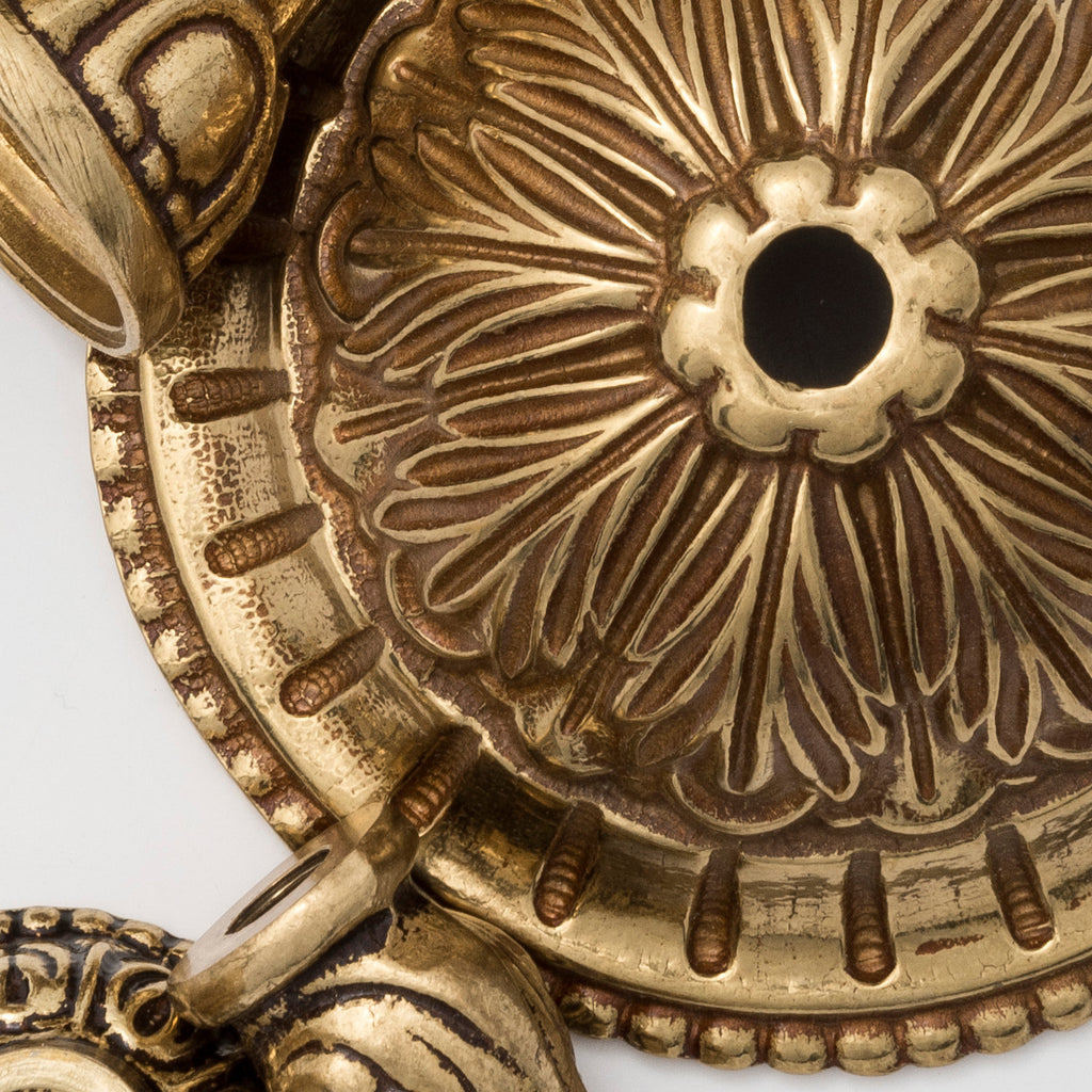 Crystorama Crystorama Crystorama 6 Light Clear Hand Cut Olde Brass Flush Mount
