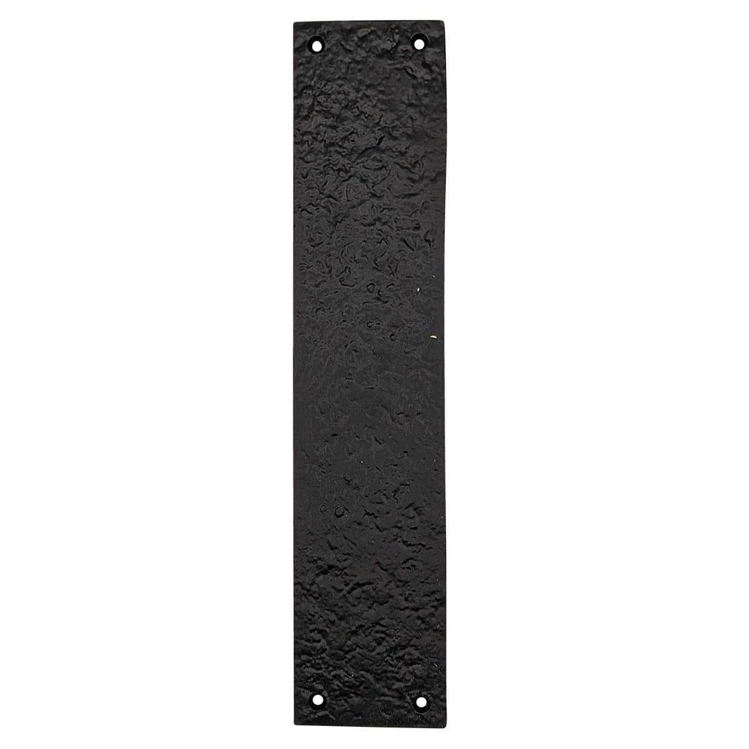 12 Inch Solid Rough Iron Push Plate COPPER MOUNTAIN HARDWARE