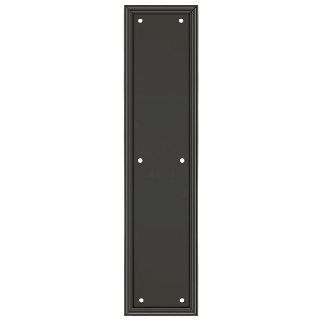 15 Inch Solid Brass Framed Push Plate (Several Finishes Available)