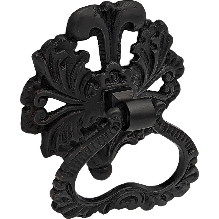 COPPER MOUNTAIN HARDWARE 3 Inch Ornate Victorian Leaves Ring Pull