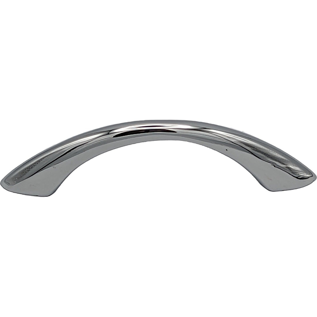 COPPER MOUNTAIN HARDWARE Brass Curved Traditional Cabinet & Furniture Pull