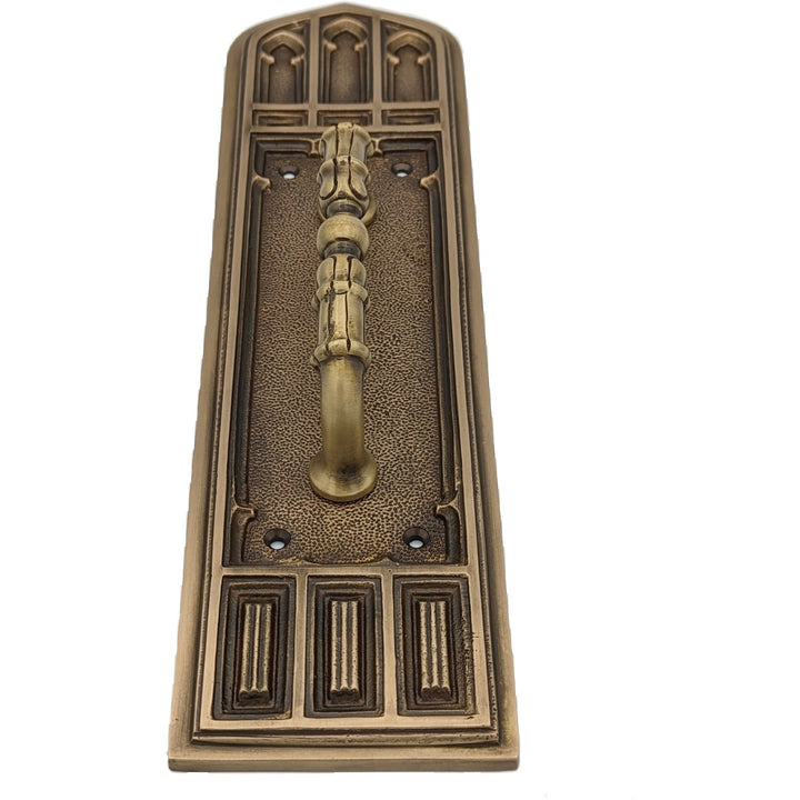 12 1/4 Inch Gothic Pull Plate COPPER MOUNTAIN HARDWARE