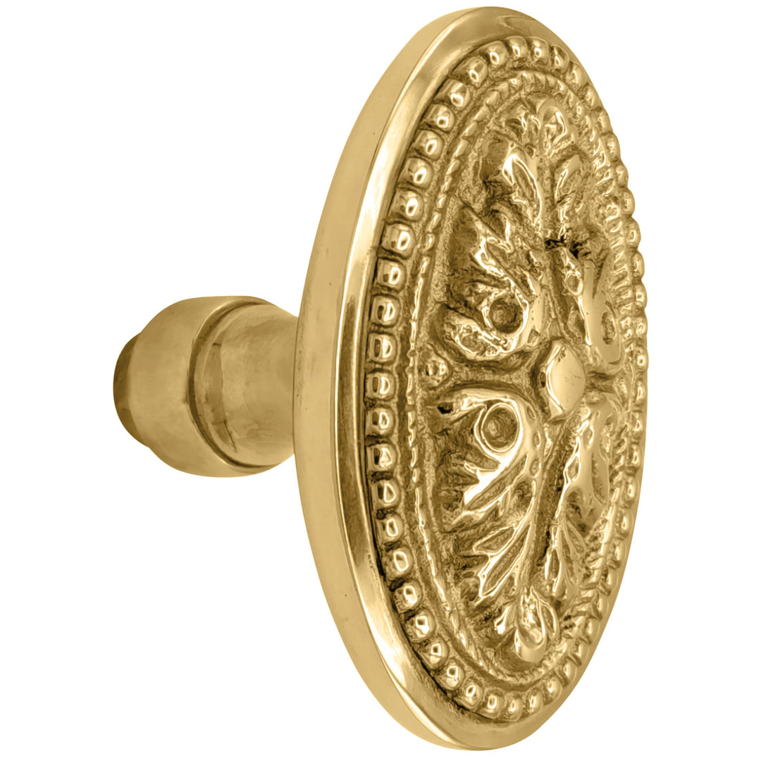 Avalon Oval Solid Brass Spare Door Knob Set (Several Finishes Available) COPPER MOUNTAIN HARDWARE
