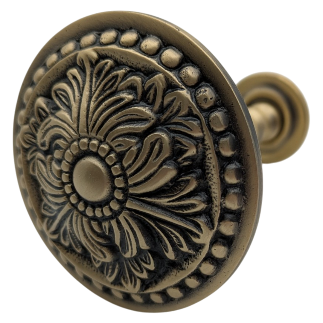 Solid Brass Baroque Style Curtain Tie Back (Polished Brass Finish)