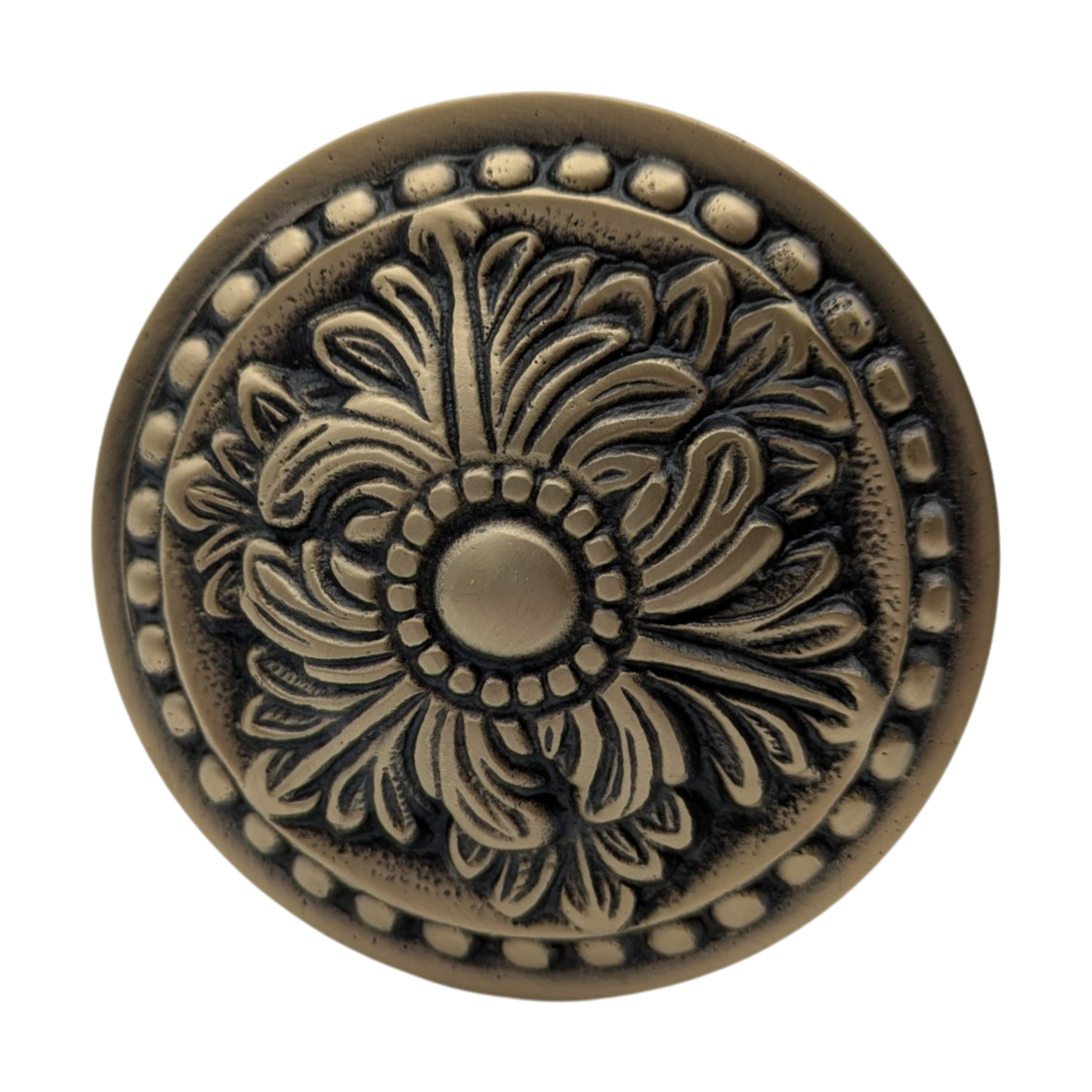 Solid Brass Baroque Style Curtain Tie Back (Polished Brass Finish)