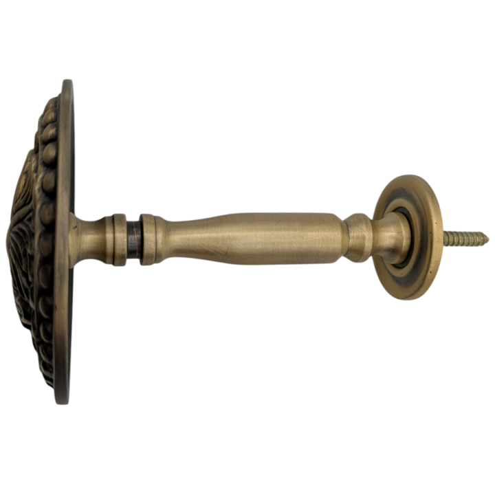 Solid Brass Baroque Style Curtain Tie Back (Polished Brass Finish)