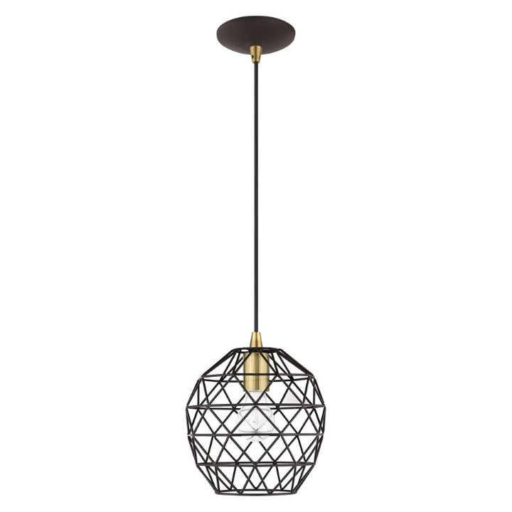 1 Light Bronze Single Pendant