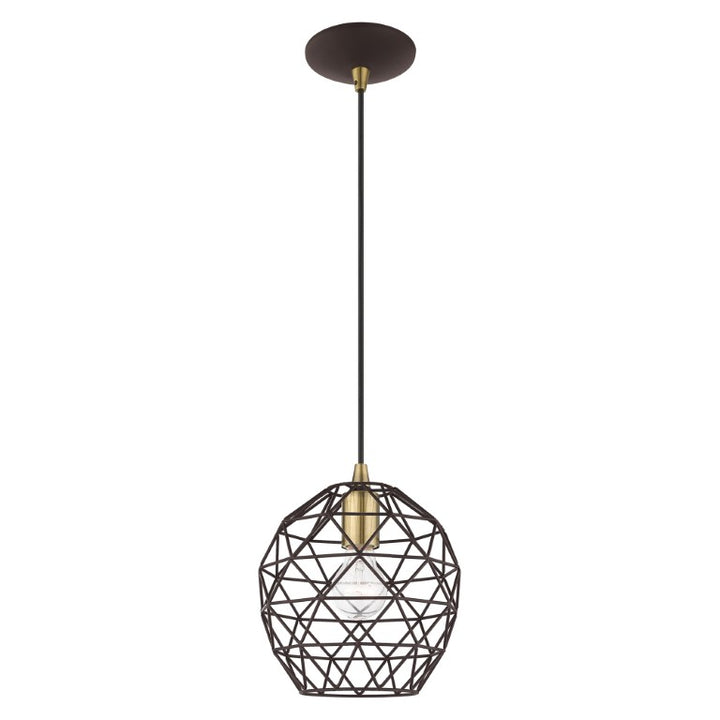1 Light Bronze Single Pendant