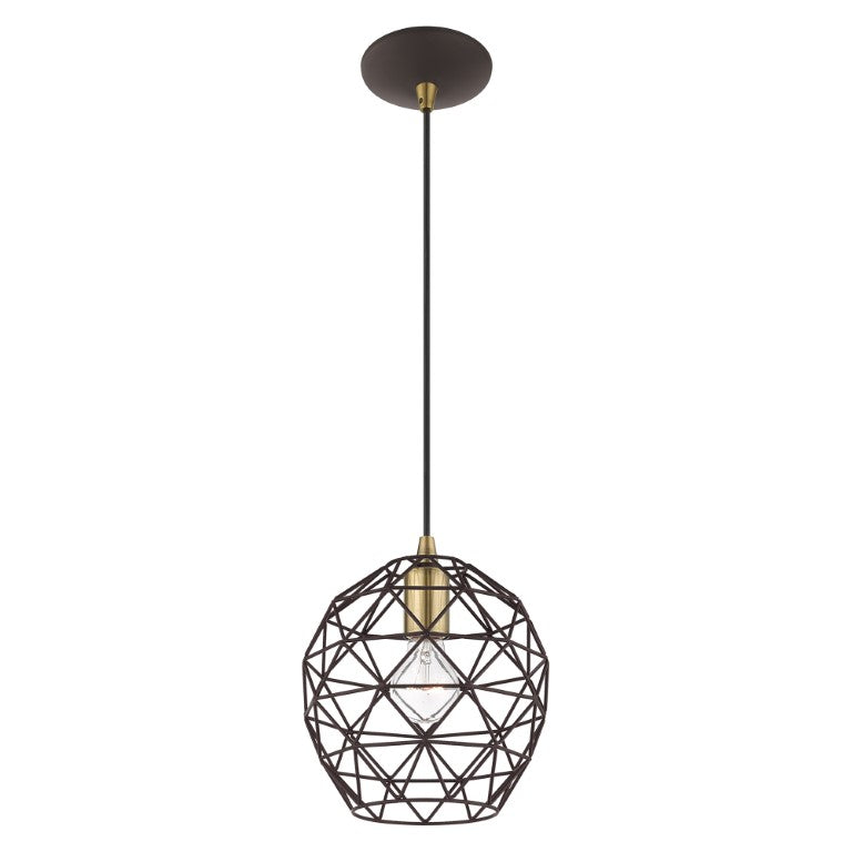 1 Light Bronze Single Pendant