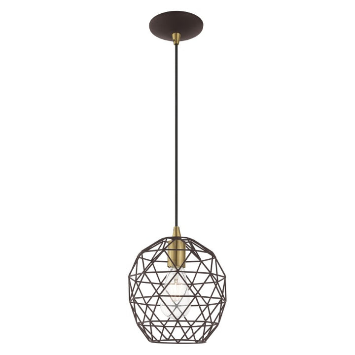 1 Light Bronze Single Pendant