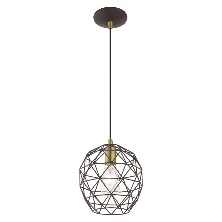 1 Light Bronze Single Pendant