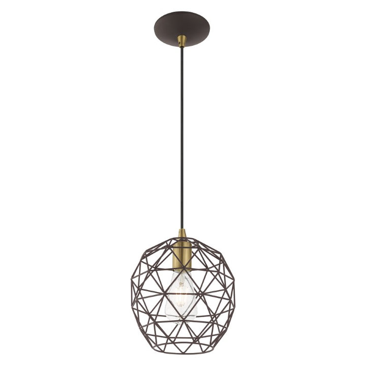 1 Light Bronze Single Pendant