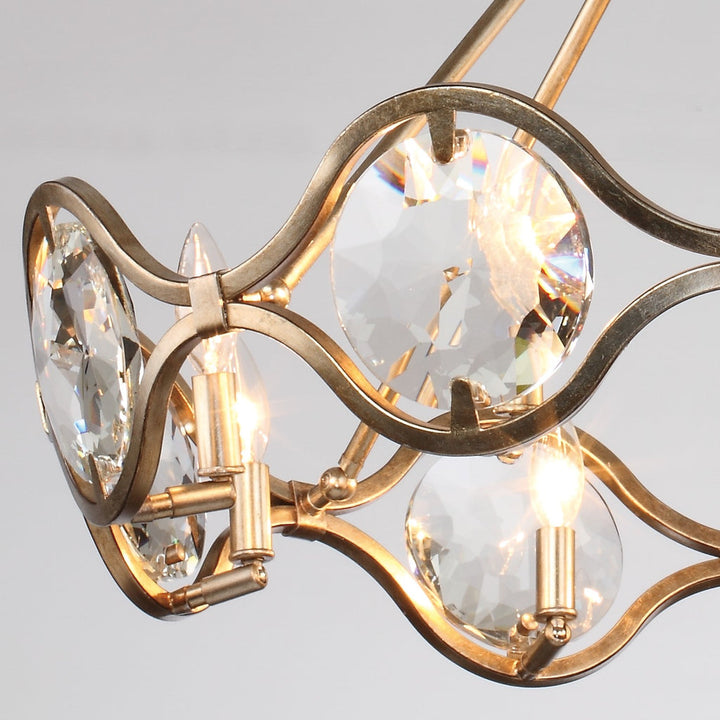 Crystorama Crystorama Quincy 8 Light Distressed Twilight Chandelier