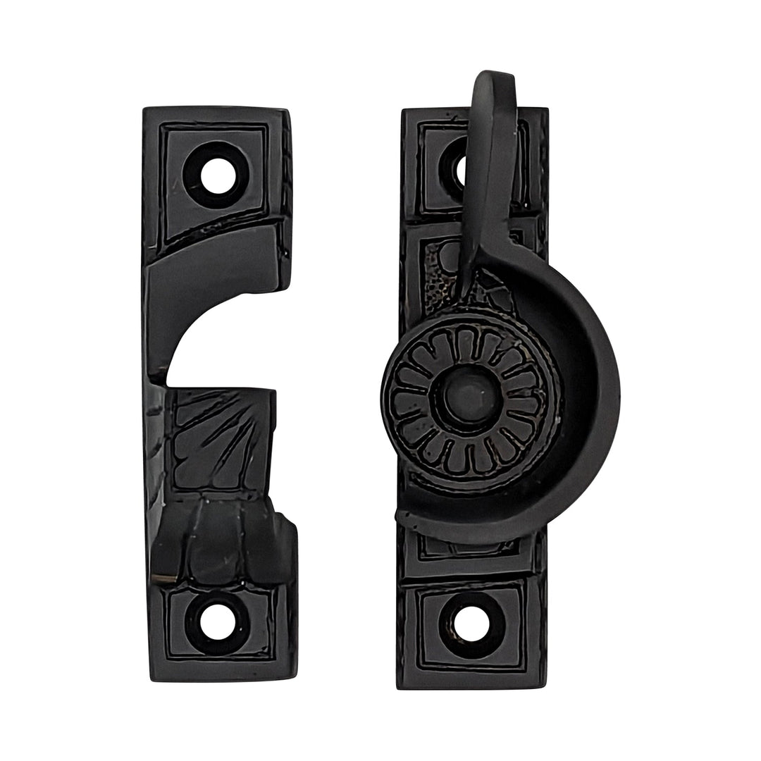 Solid Brass Art Deco Style Window Sash Lock COPPER MOUNTAIN HARDWARE