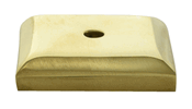 1 2/5 Inch Solid Brass Traditional Back Plate COPPER MOUNTAIN HARDWARE