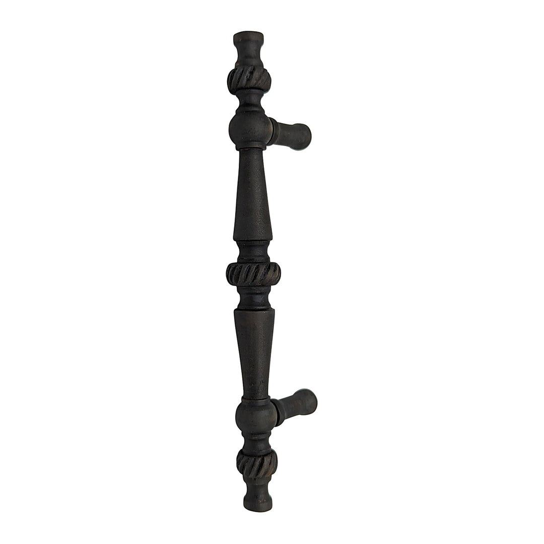 6 1/2 Inch Overall (4 Inch c-c) Solid Brass Georgian Pull (Several Finishes Available)