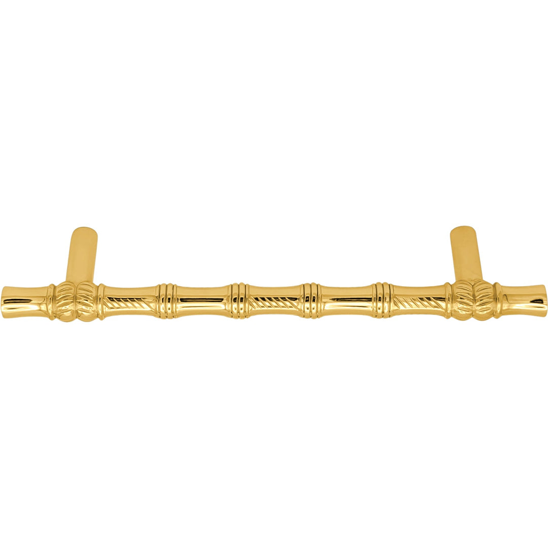 6 Inch Overall (4 1/2 Inch c-c) Japanese Bamboo Pull (Several Finishes Available)