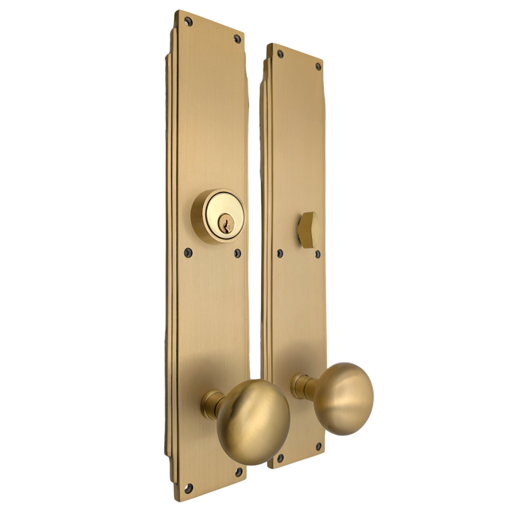 ##Antique Hardware## Skyscraper Single Door Entryway Set (Several Knob & Finish Options Available)