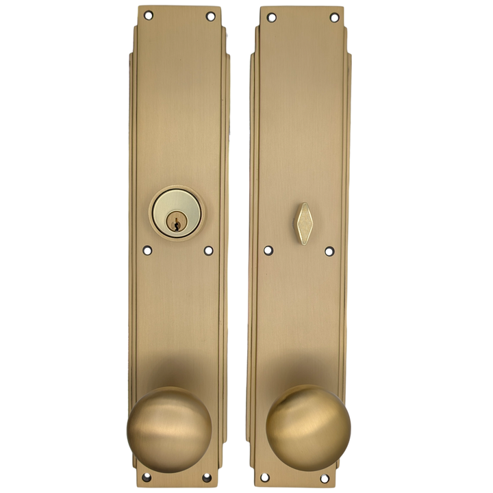 ##Antique Hardware## Skyscraper Single Door Entryway Set (Several Knob & Finish Options Available)