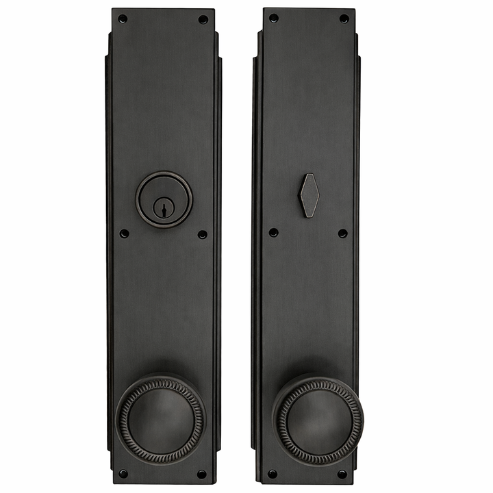 ##Antique Hardware## Skyscraper Single Door Entryway Set (Several Knob & Finish Options Available)