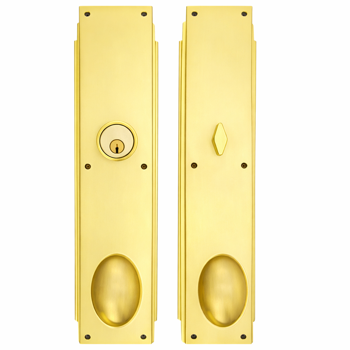 ##Antique Hardware## Skyscraper Single Door Entryway Set (Several Knob & Finish Options Available)