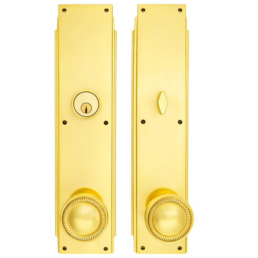 ##Antique Hardware## Skyscraper Single Door Entryway Set (Several Knob & Finish Options Available)